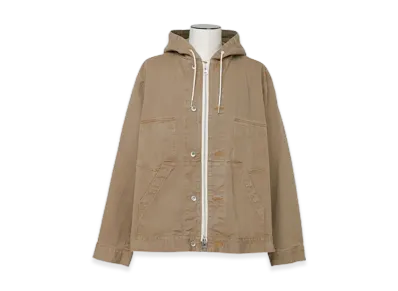 sacai Denim Hoodie "Beige"
