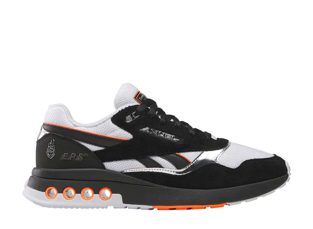 Anuel AA × Reebok ERS World "Black/White/Chrome"