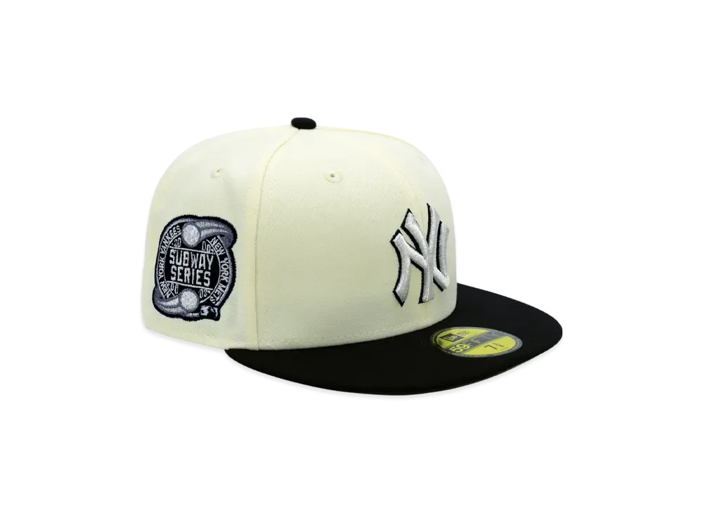 NEW ERA x THE CAP 'SYMBIOSIS' 59Fifty New York Yankees "Chrome/Navy"