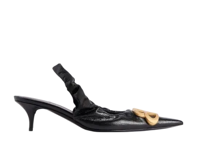 バレンシアガ ウィメンズ モナコ 50mm スリングバック "ブラック"