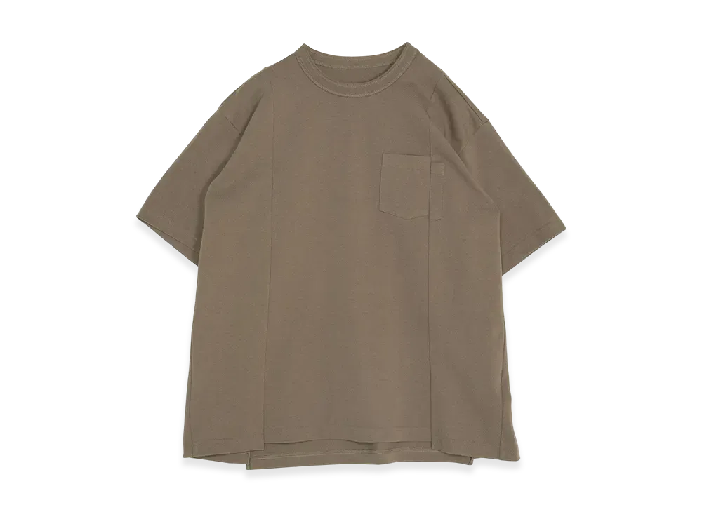 サカイ コットンジャージー Tシャツ "トープ"