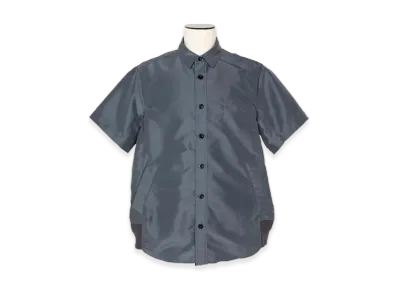 sacai Nylon Twill Shirt "Blue Gray"
