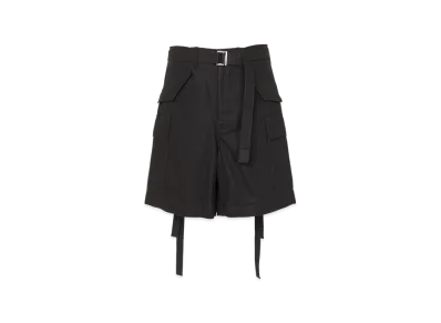 sacai Cotton Twill Shorts "Black"