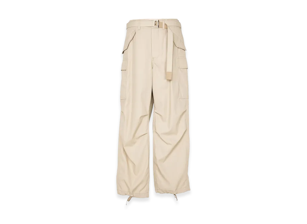 sacai Cotton Twill Pants "Beige"