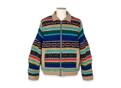 sacai Mesh Knit Blouson "Multi"