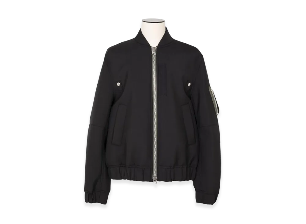 sacai Suiting Bonding Blouson "Black"