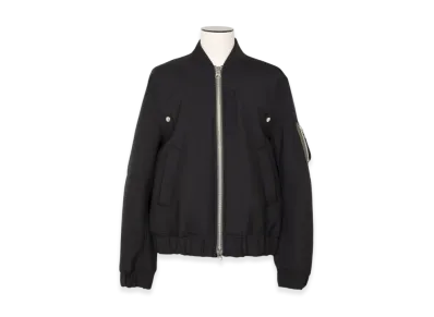 sacai Suiting Bonding Blouson "Black"