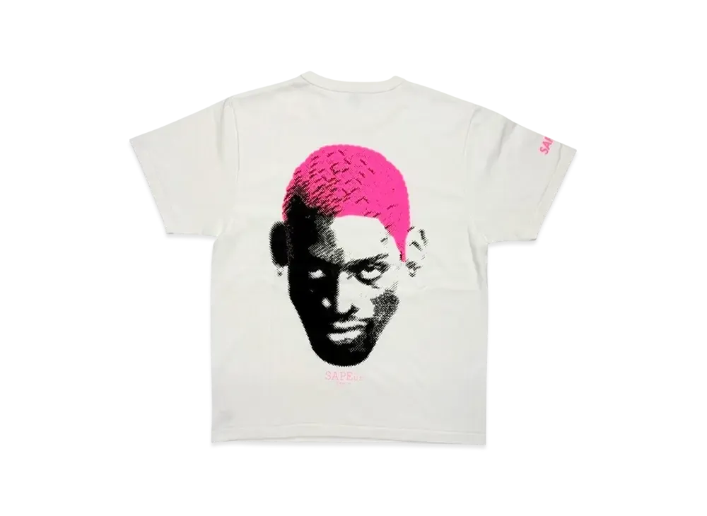 SAPEur Youth Archive Series Neon Pink Head S/S Tee "White"