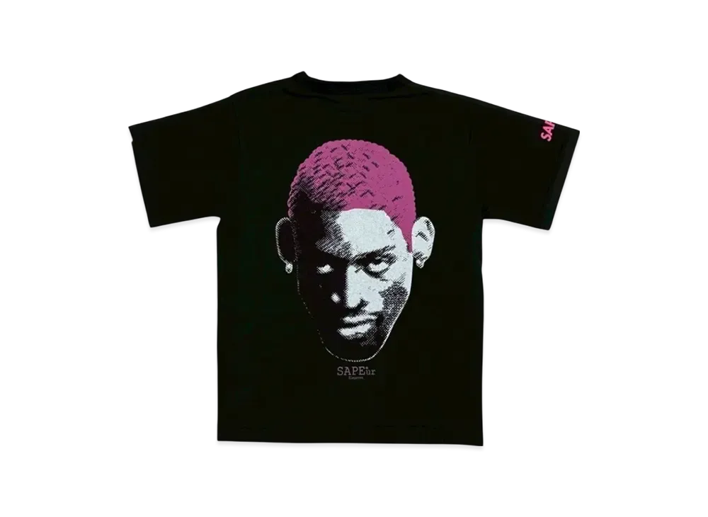 SAPEur Kid's Archive Series Neon Pink Head S/S Tee "Black"