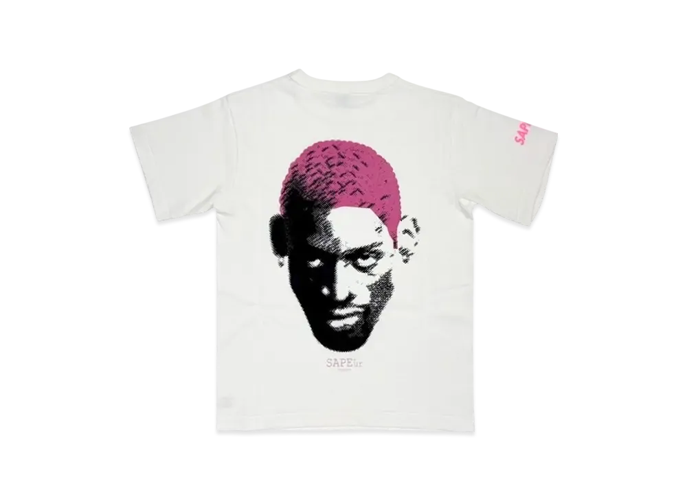 SAPEur Kid's Archive Series Neon Pink Head S/S Tee "White"