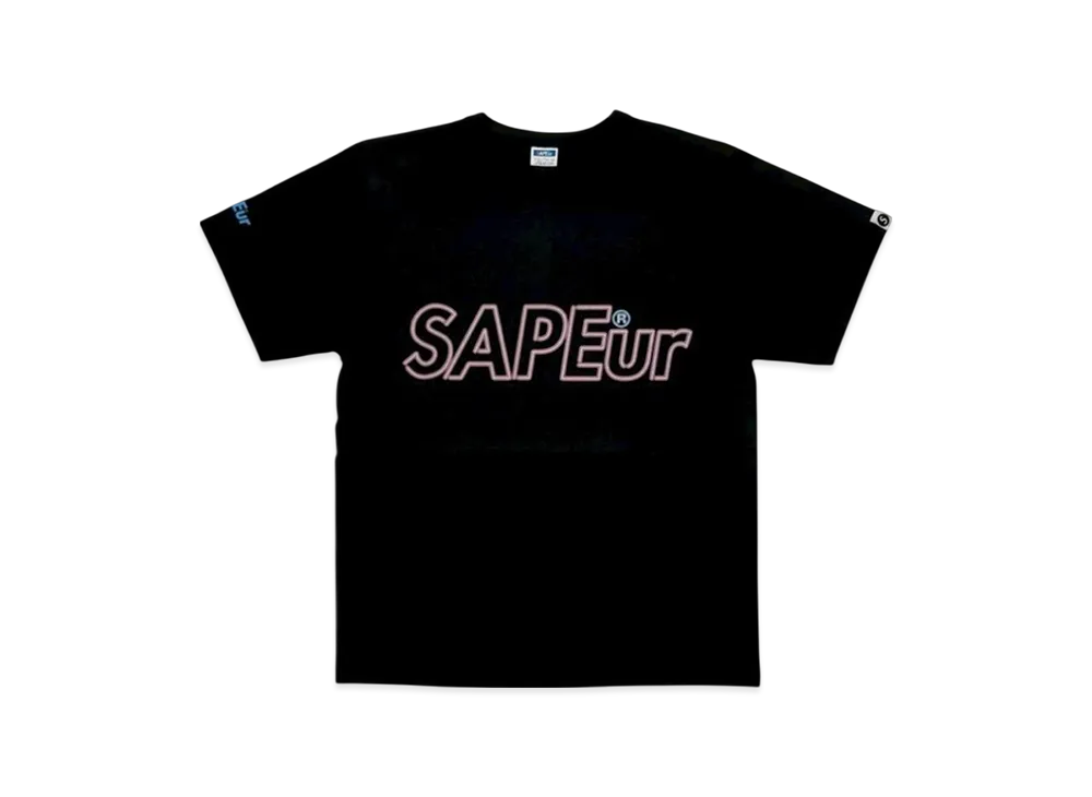 SAPEur Youth Neonsign Logo S/S Tee "Black"