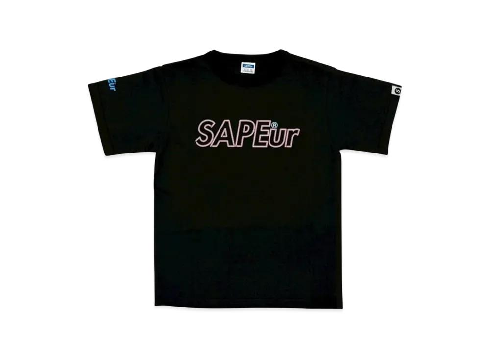SAPEur Kid's Neon Logo S/S Tee "Black"