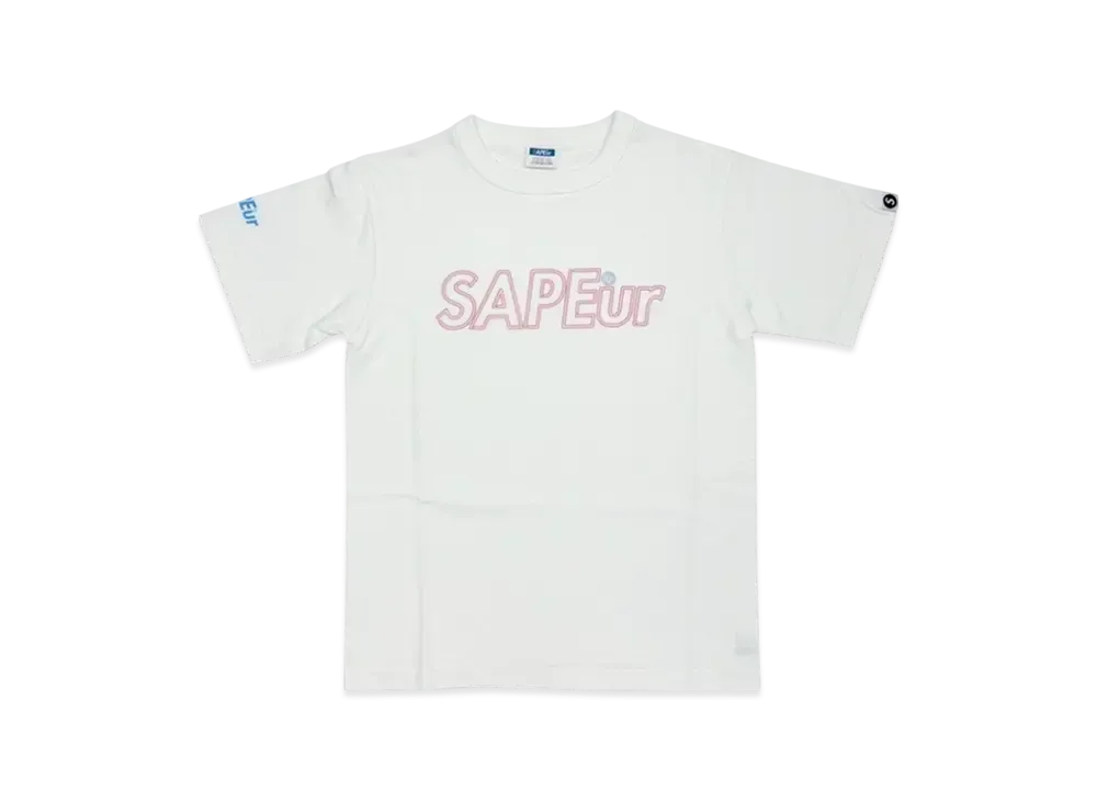 SAPEur Kid's Neonsign Logo S/S Tee "White"