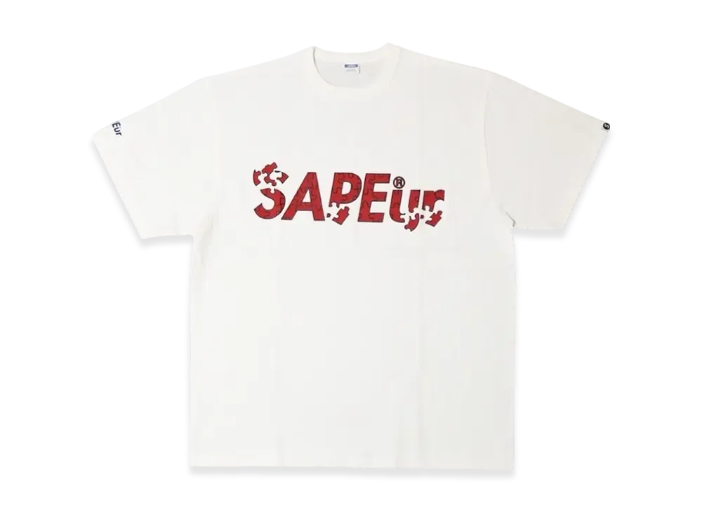SAPEur Puzzle Logo S/S Tee "White"