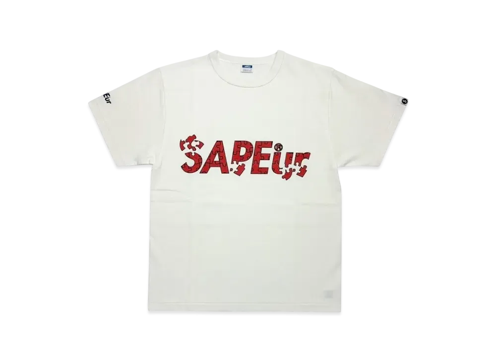 SAPEur Youth Puzzle Logo S/S Tee "White"