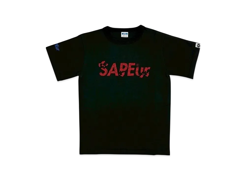 SAPEur Kid's Puzzle Logo S/S Tee "Black"