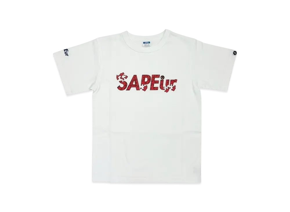 SAPEur Kid's Puzzle Logo S/S Tee "White"