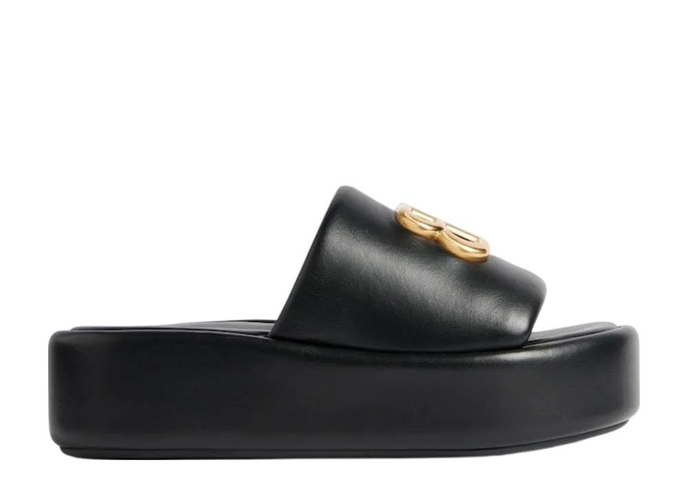 バレンシアガ ウィメンズ ライズ サンダル "ブラック"