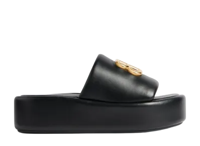 バレンシアガ ウィメンズ ライズ サンダル "ブラック"