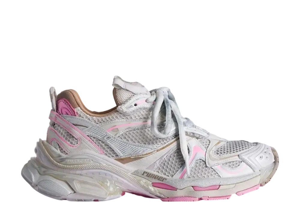 バレンシアガ ウィメンズ ランナー2.0 スニーカー "トープ/ピンク"