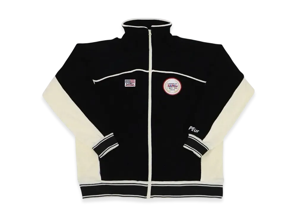 SAPEur 2028 Los Angeles Pile Jersey Jacket "Black"