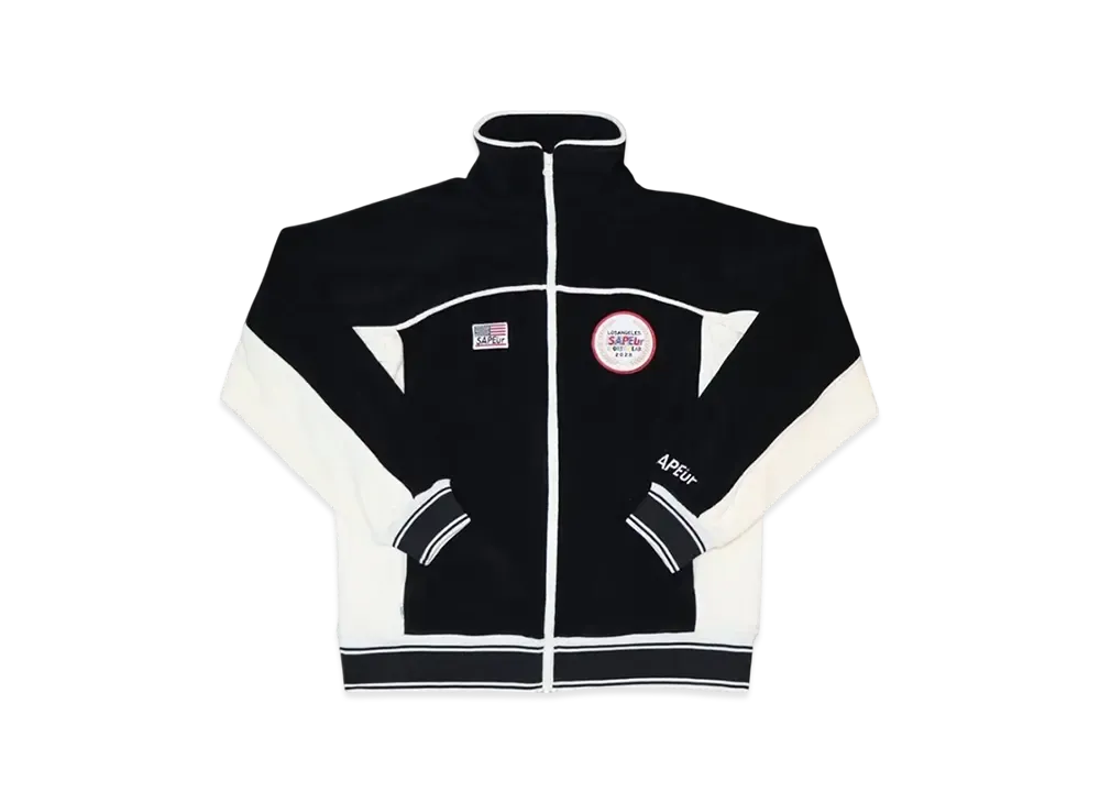 SAPEur Youth 2028 Los Angeles Pile Jersey Jacket "Black"