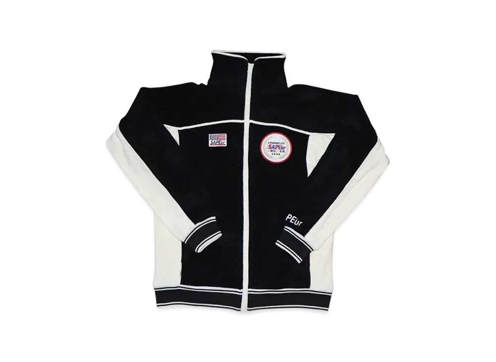 SAPEur Kid's 2028 Los Angeles Pile Jersey Jacket "Black"