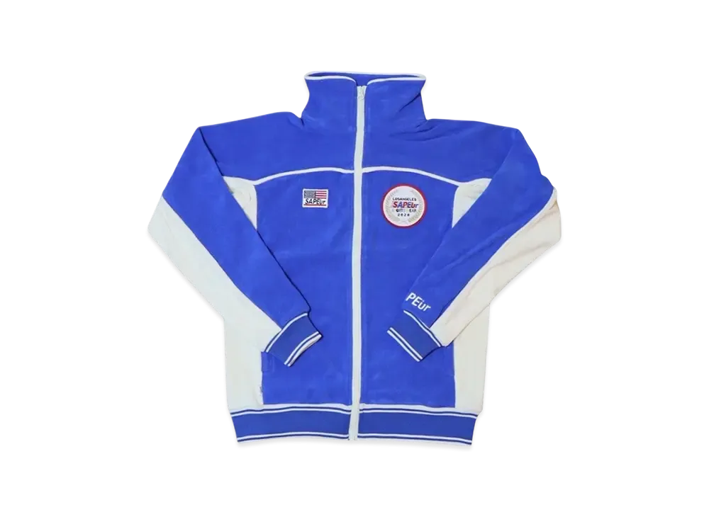 SAPEur Kid's 2028 Los Angeles Pile Jersey Jacket "Blue"