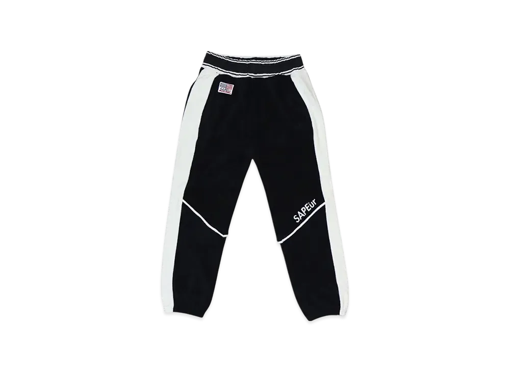 SAPEur Kid's 2028 Los Angeles Pile Jersey Pants "Black"