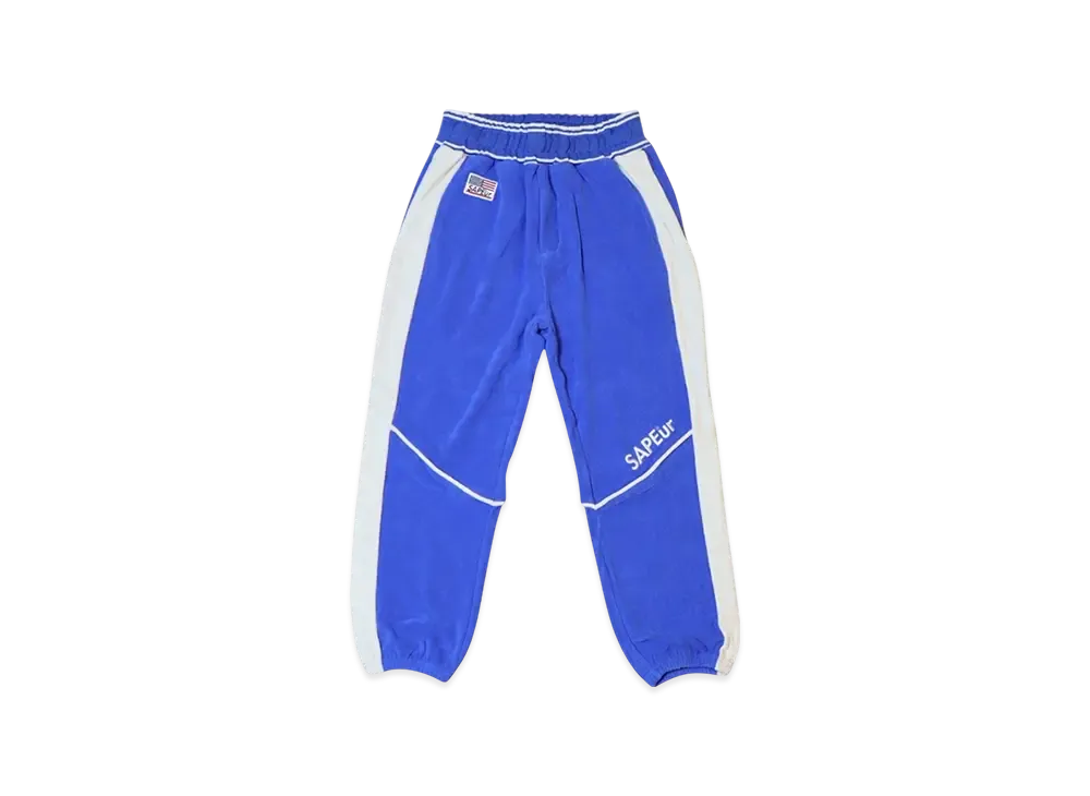 SAPEur Kid's 2028 Los Angeles Pile Jersey Pants "Blue"