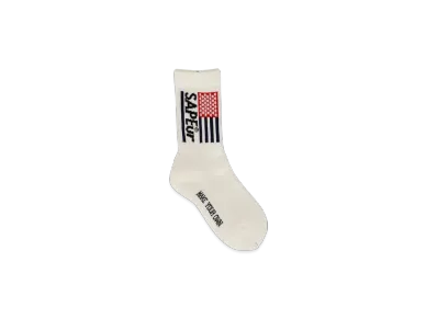 SAPEur Youth USA Sapeur Socks "Off White"