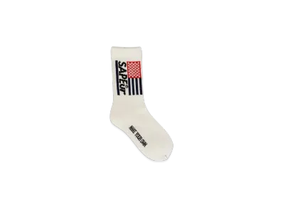 SAPEur Kid's USA Sapeur Socks "Off White"