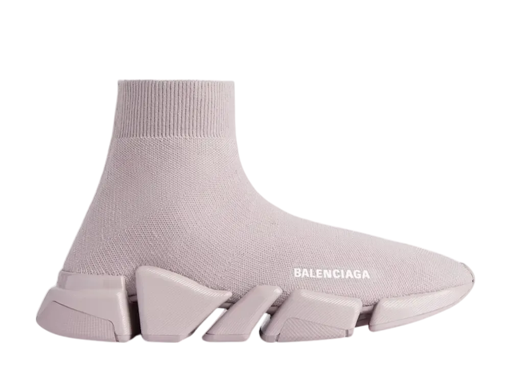 バレンシアガ ウィメンズ スピード2.0 リサイクルニット スニーカー "フェードパープル"