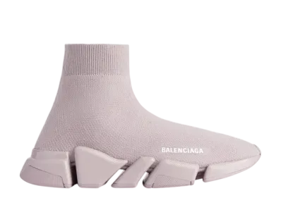 バレンシアガ ウィメンズ スピード2.0 リサイクルニット スニーカー "フェードパープル"