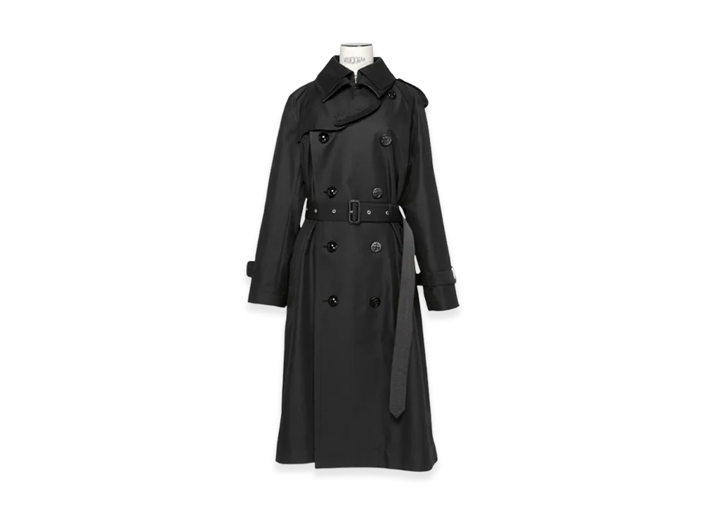 sacai Cotton Gabardine Coat "Black"