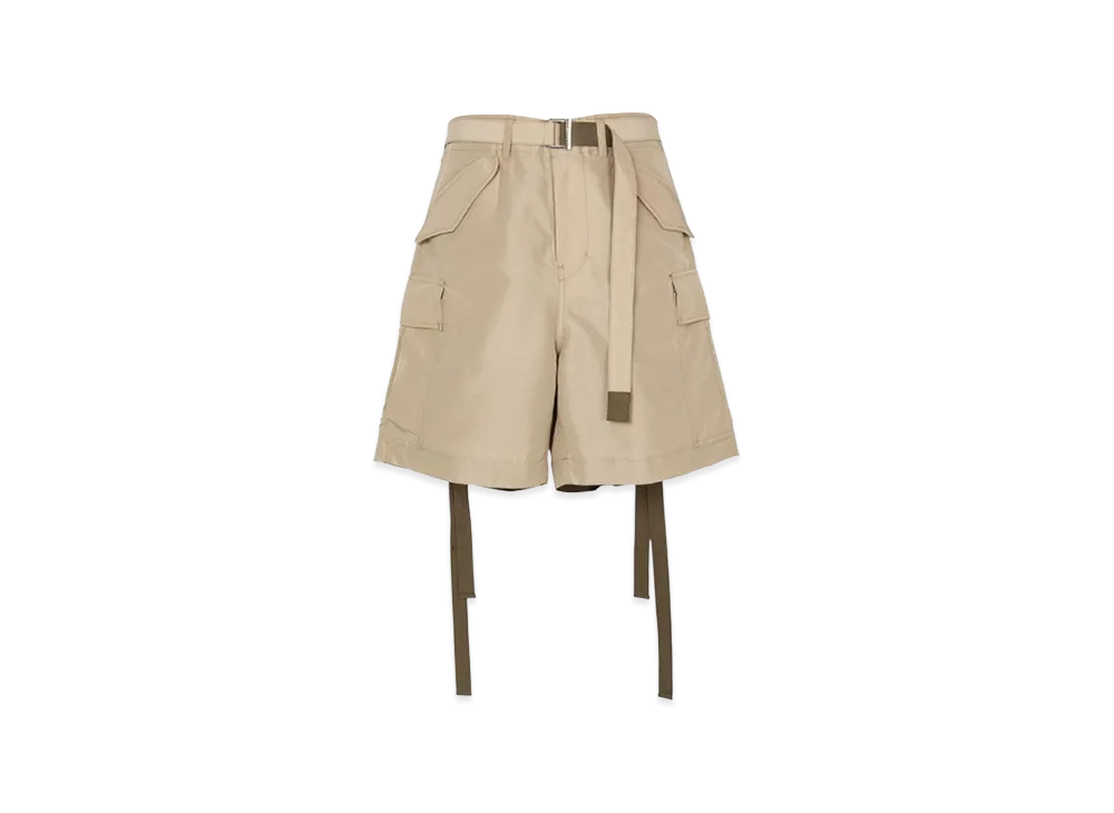 sacai Nylon Twill Shorts "Beige"