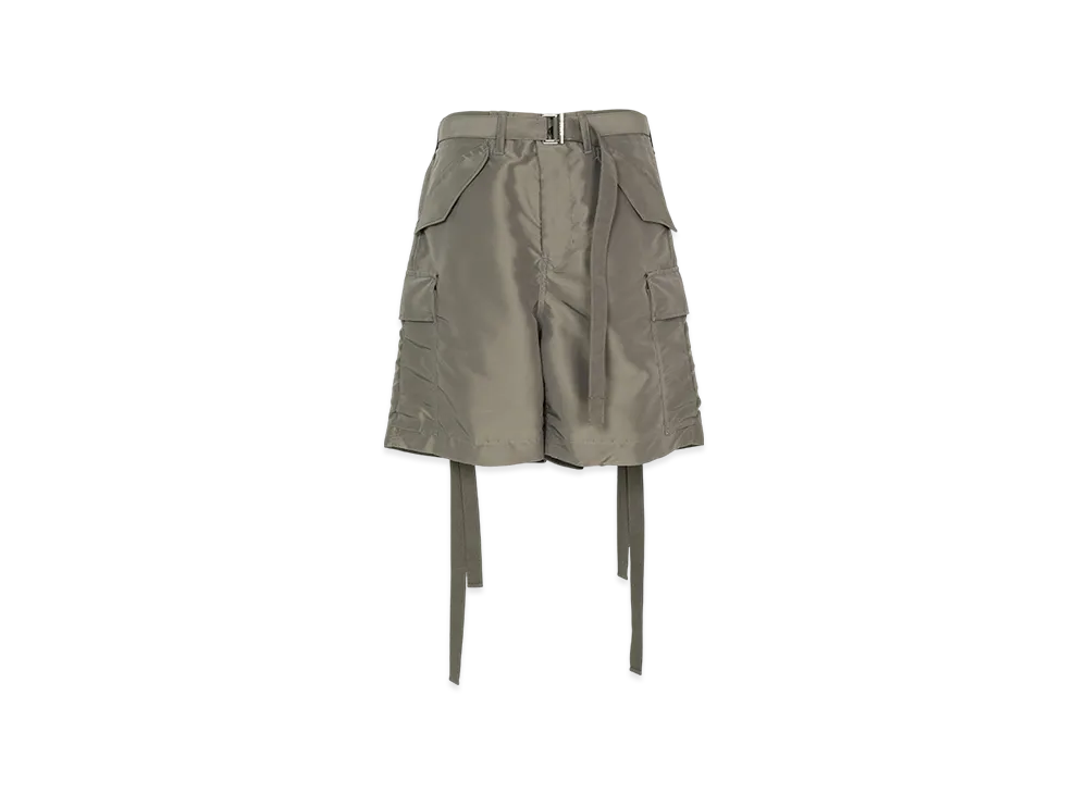 sacai Nylon Twill Shorts "Taupe"