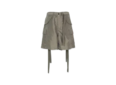sacai Nylon Twill Shorts "Taupe"