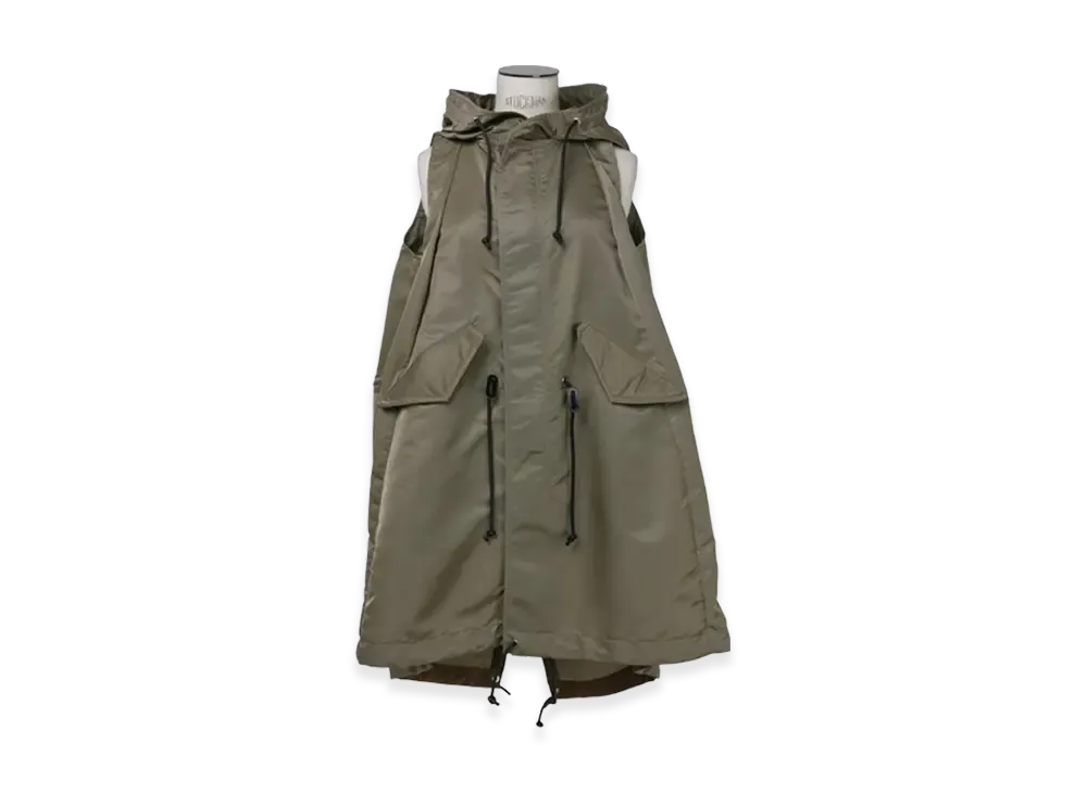 国内より1WEEK【sacai】Nylon Twill Vest ☆sacai☆ サカイ Nylon Twill Vest ベスト グレー ブラック