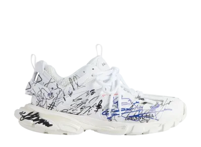 バレンシアガ ウィメンズ トラック オートグラフ スニーカー "ホワイト/ブラック/ブルー/レッド"