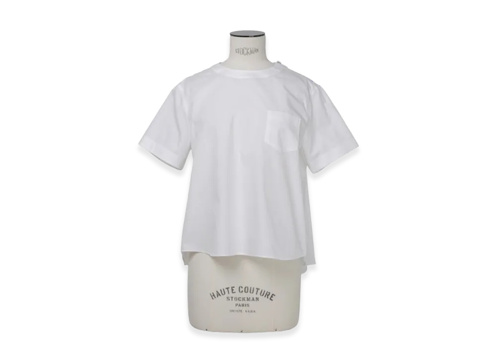sacai Cotton Poplin Pullover "Off White"