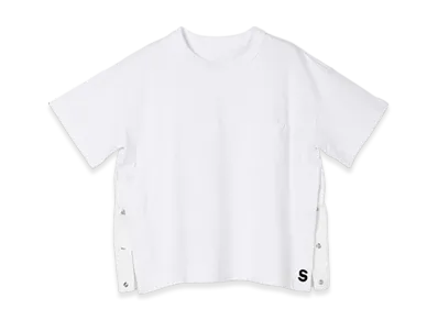 sacai S Cotton Jersey T-Shirt "White"