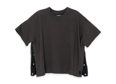 sacai S Cotton Jersey T-Shirt "Charcoal Gray"