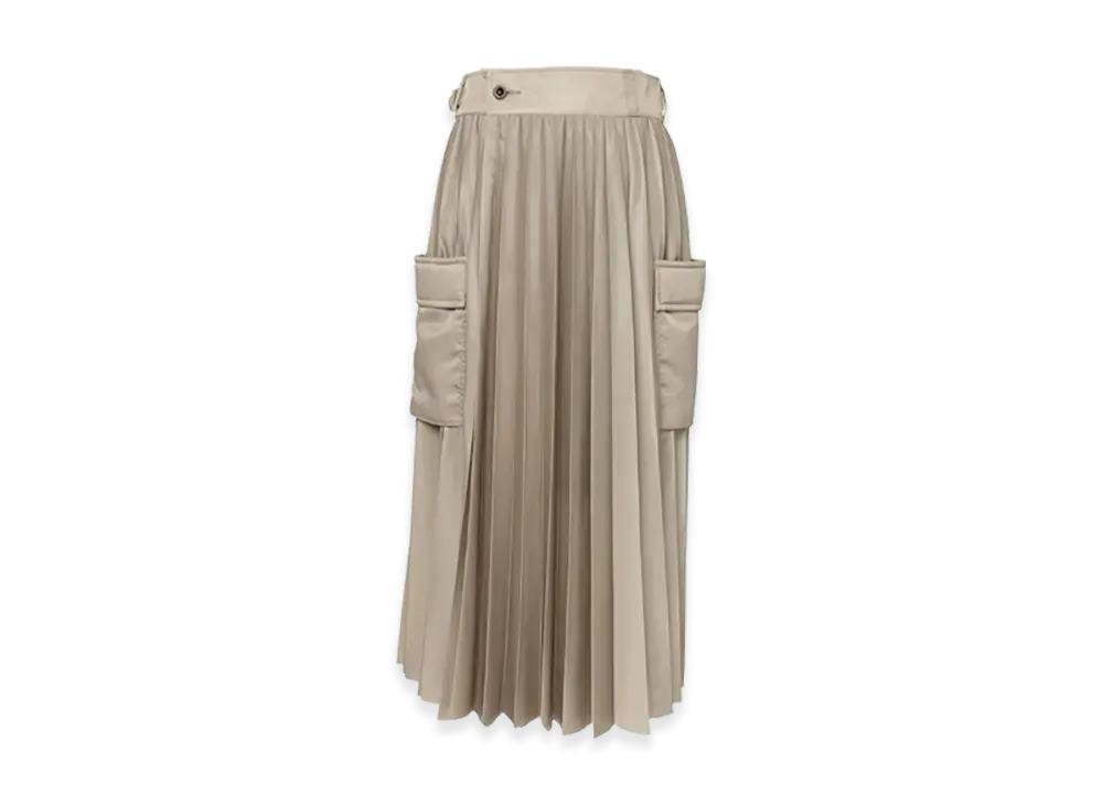 sacai Nylon Twill Skirt "Beige"