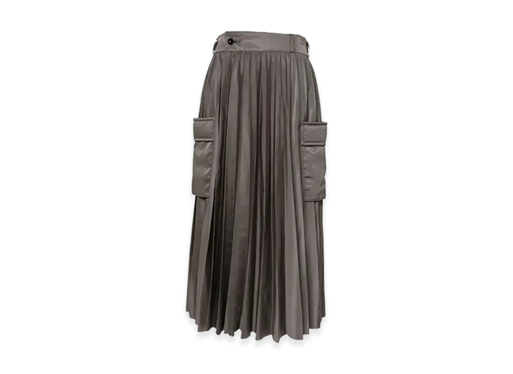 sacai Nylon Twill Skirt "Taupe"