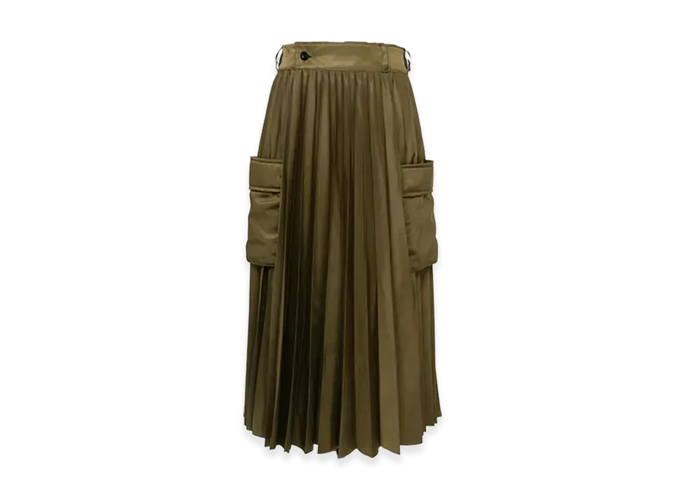 sacai Nylon Twill Skirt "Olive"