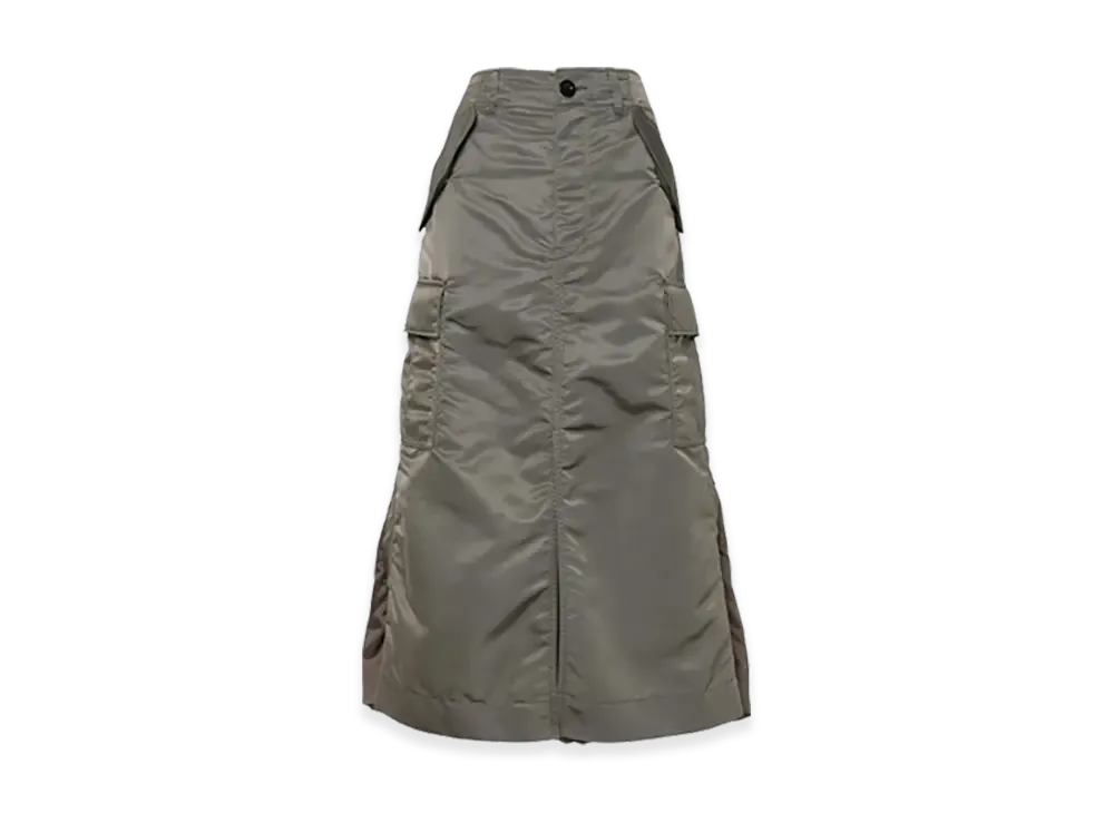 sacai Nylon Twill Skirt "Taupe"