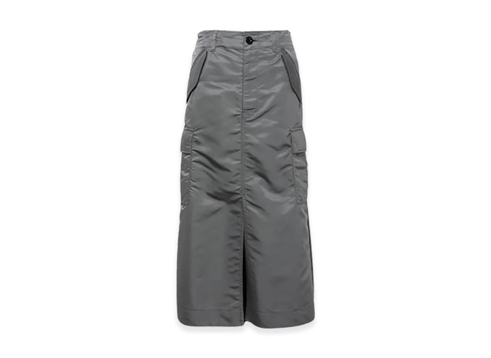 sacai Nylon Twill Skirt "Charcoal Gray"