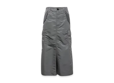 sacai Nylon Twill Skirt "Charcoal Gray"
