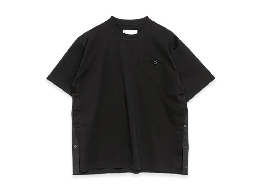 sacai S Cotton Jersey T-Shirt "Black"